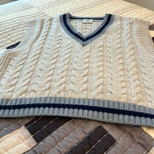 Vest grey and blue from Aritzia